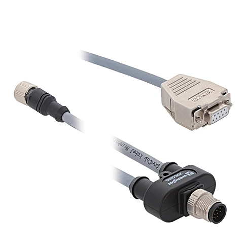 Wenglor ZDCG003 Interface Cable M12 × 1, 12-pin; SUB D, 9-pin; Y-Distributor